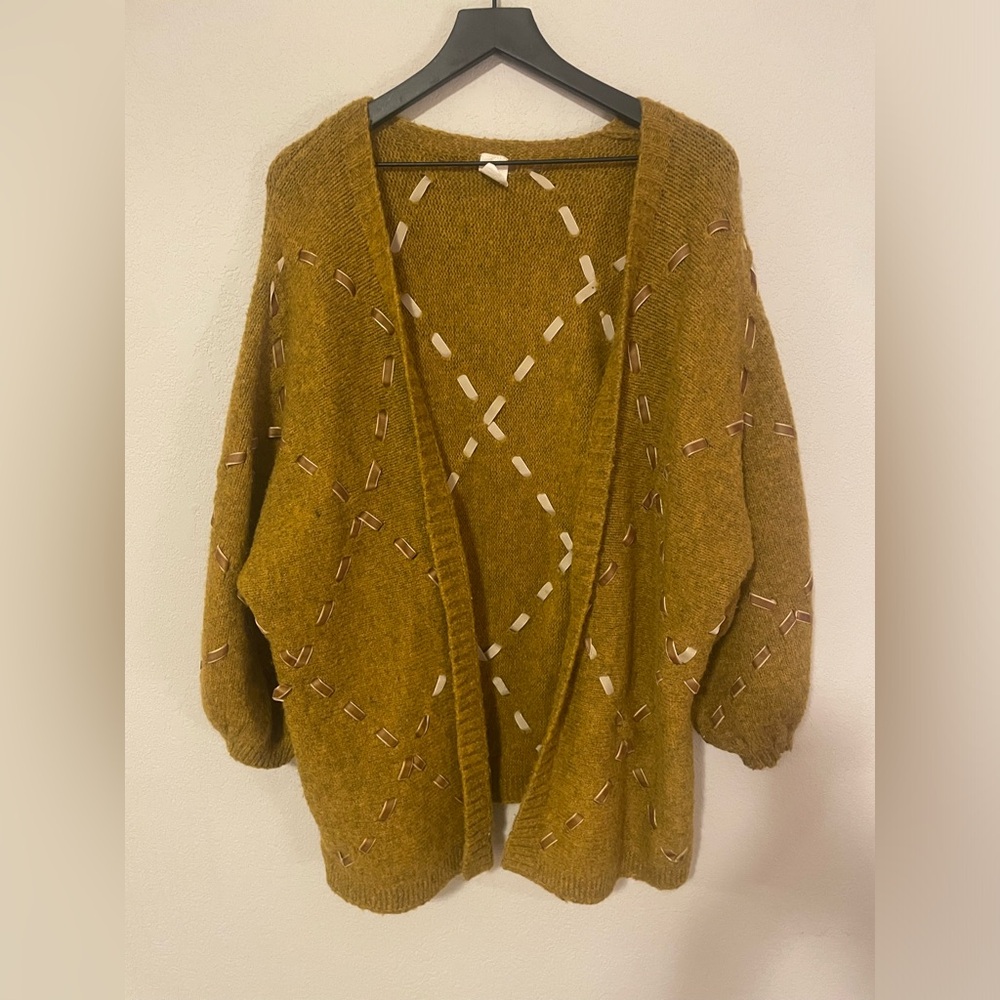 RARE Anthropologie akemi Kin Janet Ribbon Cardigan size os